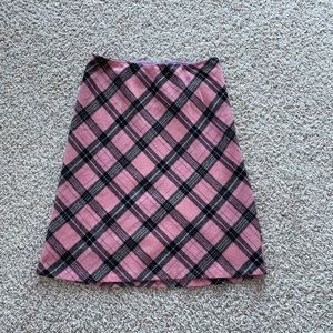 Gap Argyle Wool Skirt